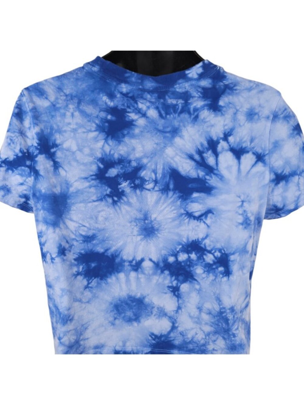 Rainbow Tie Dye Crop Top T Shirt Womens Size Medium Blue Wild Fable - Picture 4 of 6